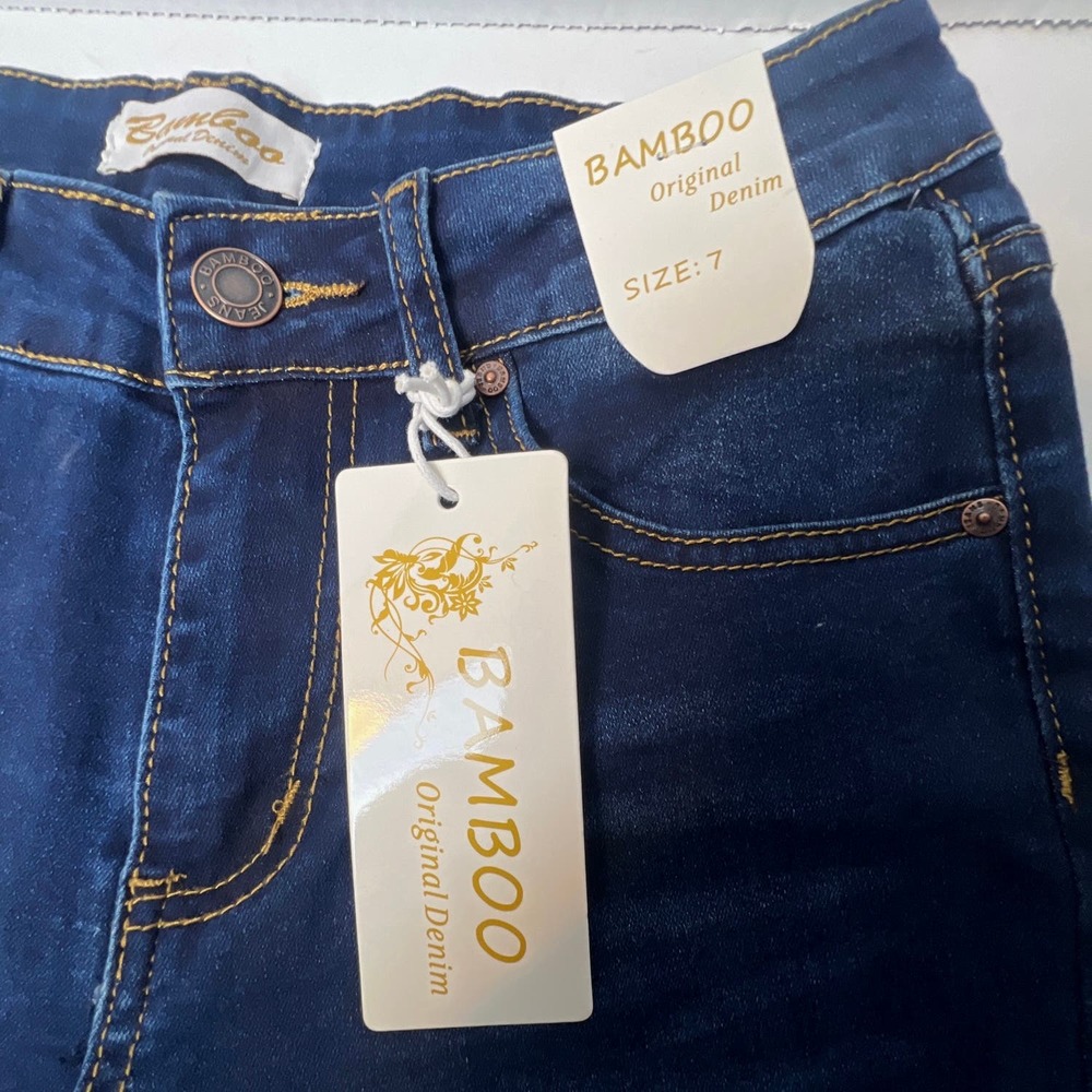 BAMBOO FLARE JEANS super soft  FLARE size 7 - Picture 6 of 13